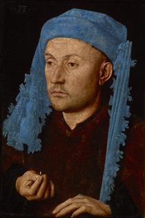 L'Homme au chaperon bleu - Jan van Eyck