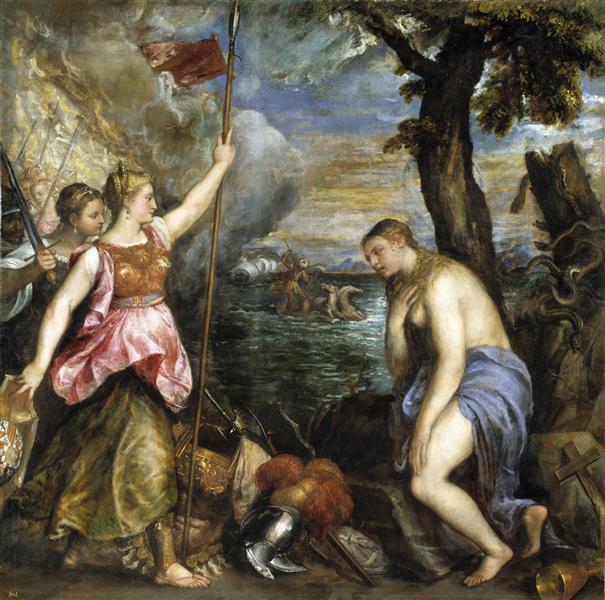 Spain Succouring Religion, c.1575 - Titian