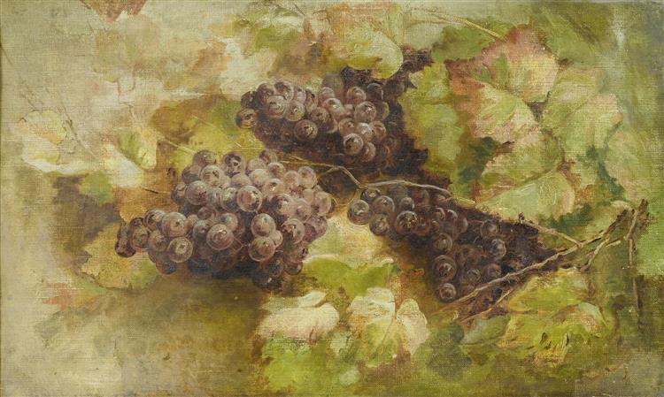 Still Life with Grapes, 1899 - Giovanni Segantini