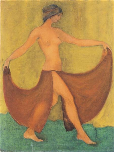 Tänzerin (maschka, Tanzend), 1903 - Otto Mueller