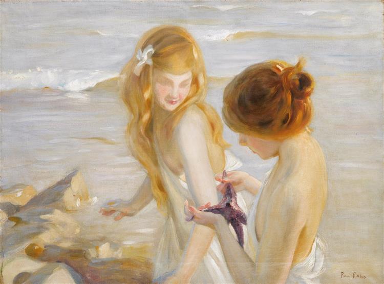 Deux Jeunes Filles À L'étoile De Mer - Поль Шабас