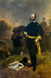 General Ambrose Burnside at Antietam - Emanuel Leutze