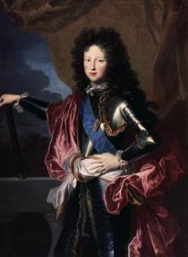 Portrait of a Young Philippe D'Orléans, Duke of Chartres, Regent of France - Гиацинт Риго