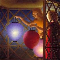 In the Summerhouse - George Tooker
