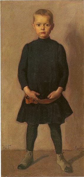 The Artists Son Fred, 1895 - Albin Egger-Lienz