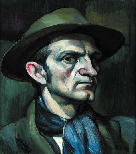 Self-Portrait, 1920 - János Kmetty