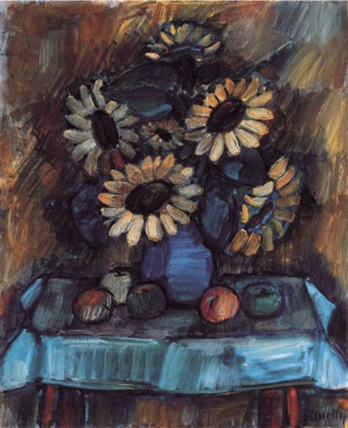 Still Life with Sunflowers, c.1940 - Kmetty János