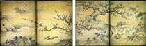 Birds and flowers of the four seasons - Кано Эйтоку