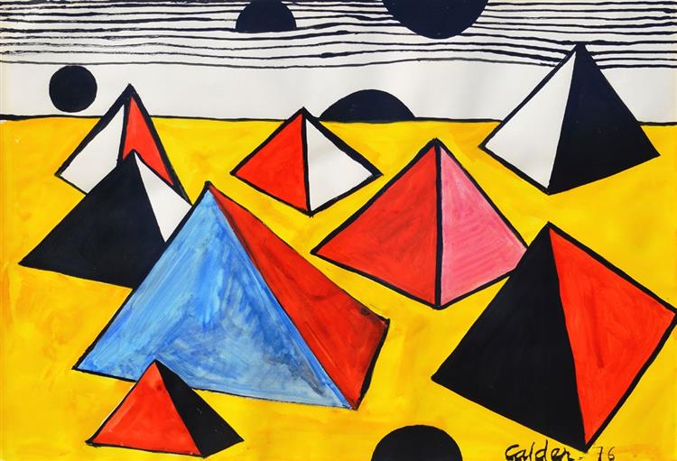 Pyramids, 1975 - Alexander Calder