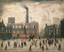Coming Home from the Mill - L.S. Lowry