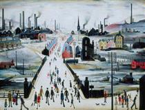The Canal Bridge - Lawrence Stephen Lowry