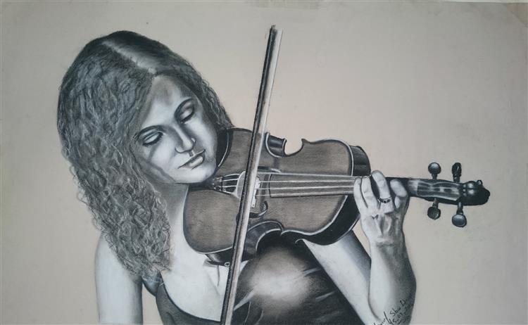 The violinist, 2014 - Youssef Idrissi
