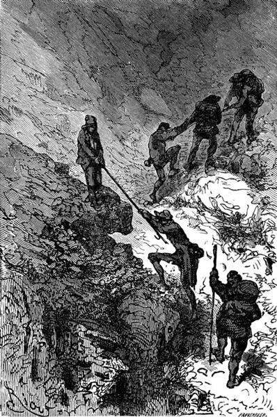 Journey to the Center of the Earth, 1864 - Edouard Riou