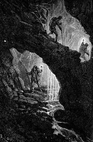 Journey to the Center of the Earth, 1864 - Edouard Riou