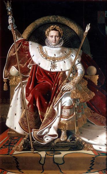 Portrait of Napoléon on the Imperial Throne, 1806 - Jean Auguste Dominique Ingres
