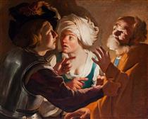 The Denial of Saint Peter - Dirck van Baburen