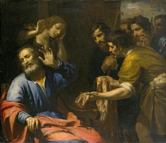 Joseph's Coat Brought to Jacob, 1640 - Domenico Fiasella