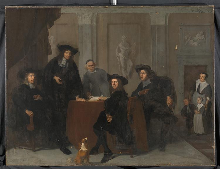De Regenten Van Het Leprozenhuis, 1674 - Якоб Охтервелт