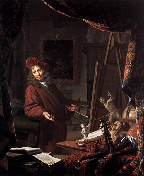 The Painter's Studio, 1679 - Michiel van Musscher
