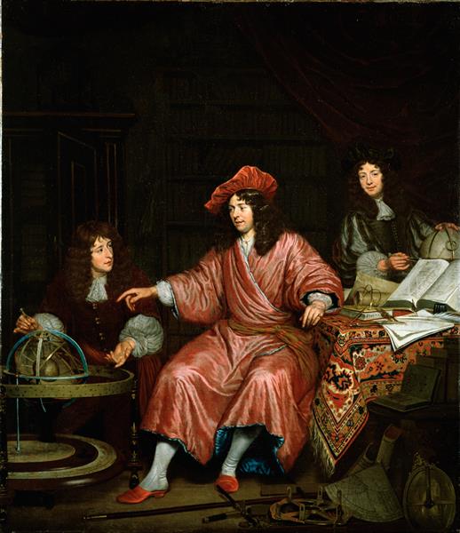 Barend Van Lin  Met Zijn Jongere Broer En Zijn Toekomstige Zwager-barend Van Lin, 1671 - Michiel van Musscher