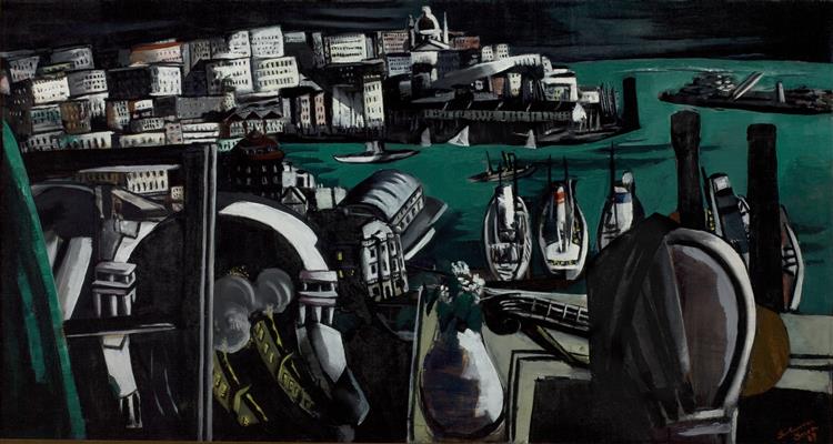 The Habor of Genua, 1927 - Max Beckmann