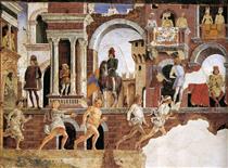 April. Fresco in Palazzo Schifanoia (detail) - 弗朗切斯科·德爾·科薩