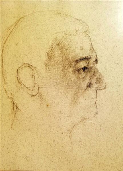 Unfinished portrait. Dad, 2007 - Alfred Krupa