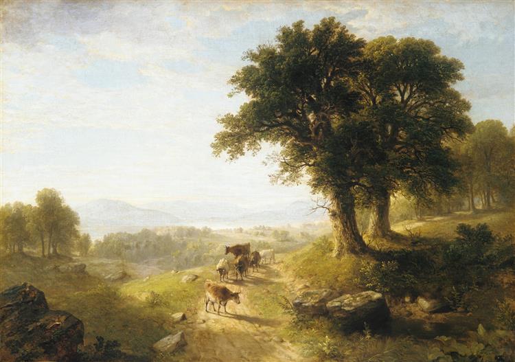River Scene, 1854 - Ашер Браун Дюран