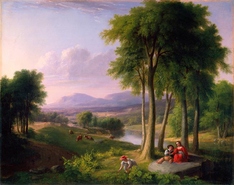 View near Rutland, Vermont, 1837 - Ашер Браун Дюран