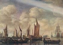 Visit of Frederick Hendriks II to Dordrecht in 1646 - Симон де Влигер