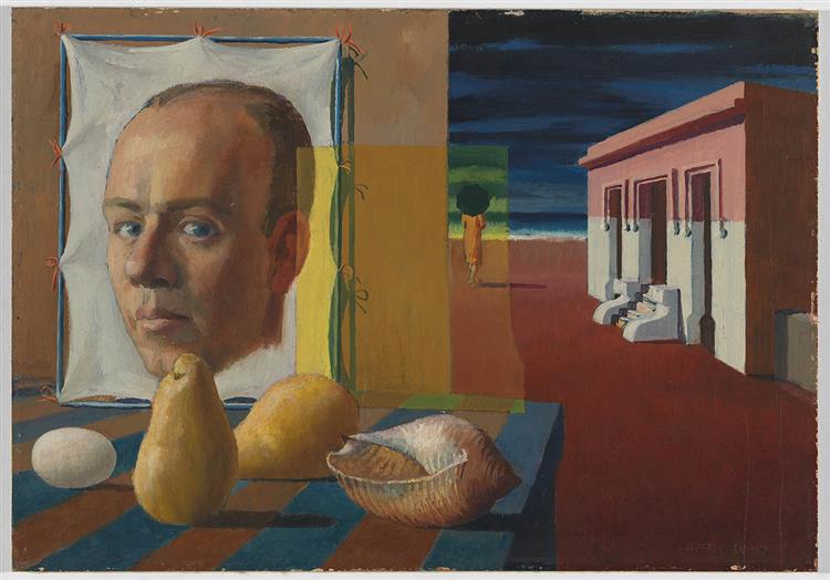 Self Portrait, Procida, 1957 - Джефри Смарт