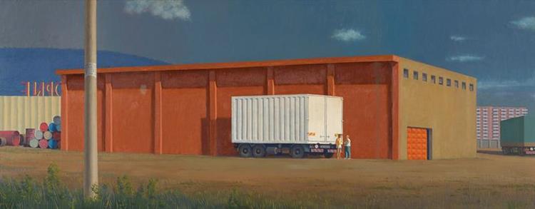 The Red Warehouse, 2003 - Jeffrey Smart