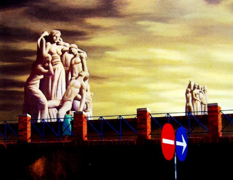 The Victor Emmanuel Bridge, 1971 - Джефри Смарт