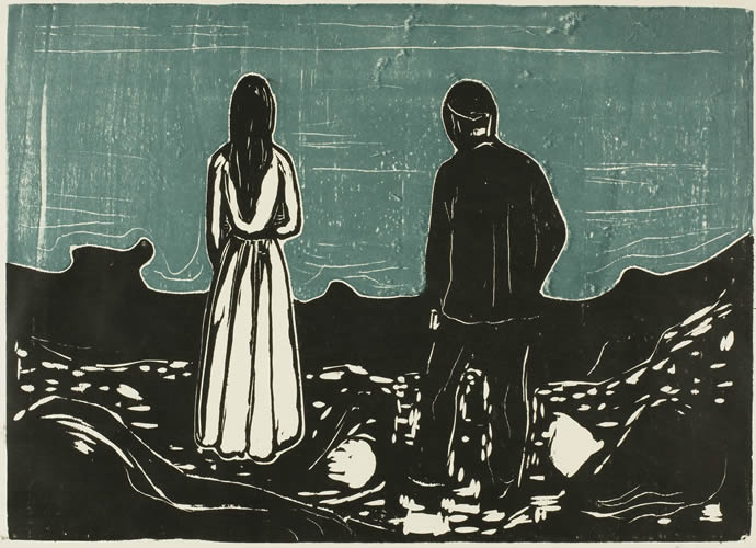 The Lonely Ones, 1899 - Edvard Munch