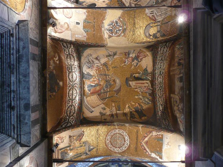 Presentation of the Virgin, c.1320 - 拜占庭馬賽克藝術
