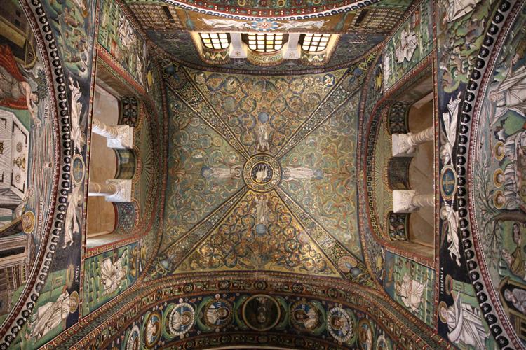 Мозаїки євангелістів, c.547 - Візантійські Мозіїки
