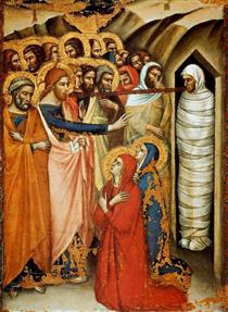 The Raising of Lazarus - Luca di Tommè