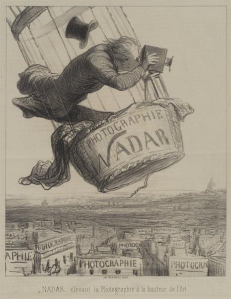Nadar elevating Photography to Art, c.1862 - Honore Daumier