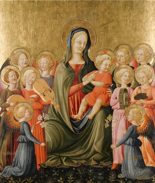 Madonna with Child and Angels, c.1425 - Giovanni di ser Giovanni Guidi