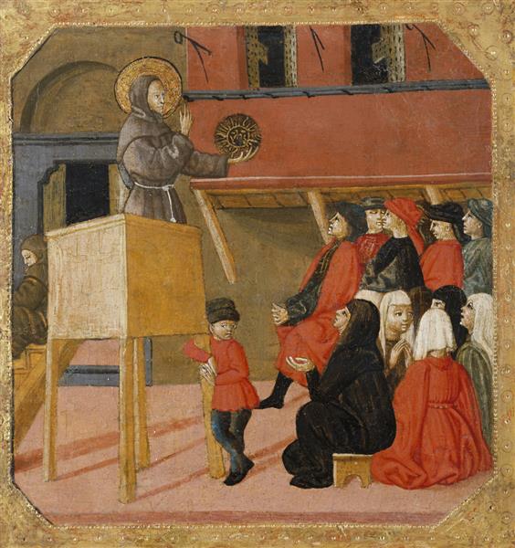 Saint Bernardino of Siena Preaching - Lo Scheggia