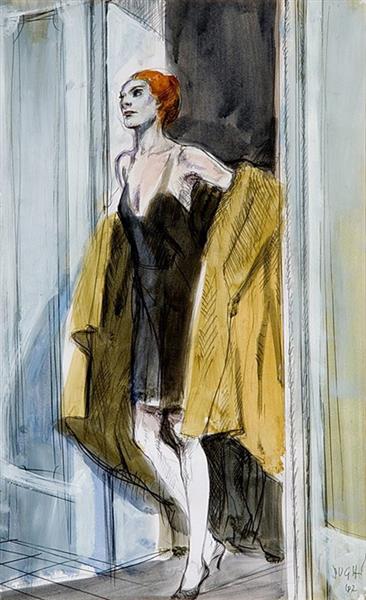 Guests entry, 1987 - Alberto Sughi