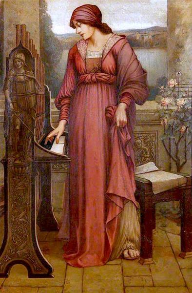 'Music Sweet Music' (Saint Cecilia), 1889 - Evelyn De Morgan