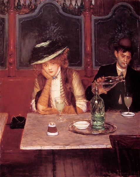 Absinthe drinkers, 1908 - Жан Беро
