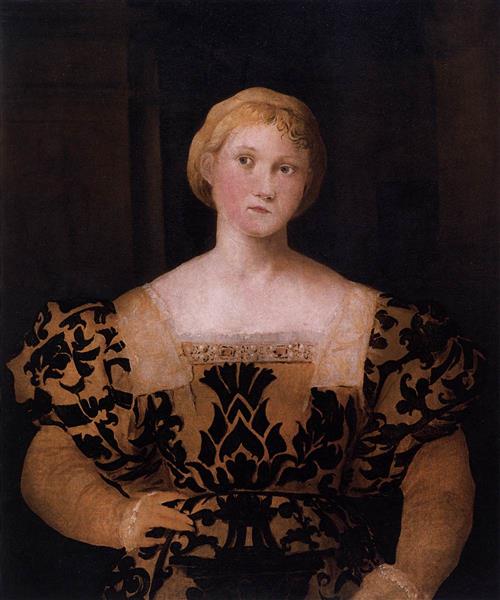 Portrait of Paola Priuli, 1528 - Palma Vecchio