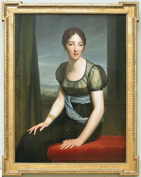 Portrait de Madame Regnaud de Saint-Jean-d'Angély, née Laure Guesnon de Bonneuil (1776-1857), 1798 - Франсуа Жерар