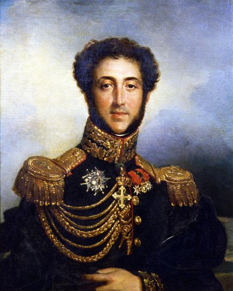 Antoine 9th Duke of Gramont, (1789-1855), Prince of Bidache, Grand Officer of the Légion D'honneur, Knight of Saint Louis, Grand Cross of the Royal Order of Saint Maurice and Saint Lazare, Lieutenant General of the King's Army - François Gérard
