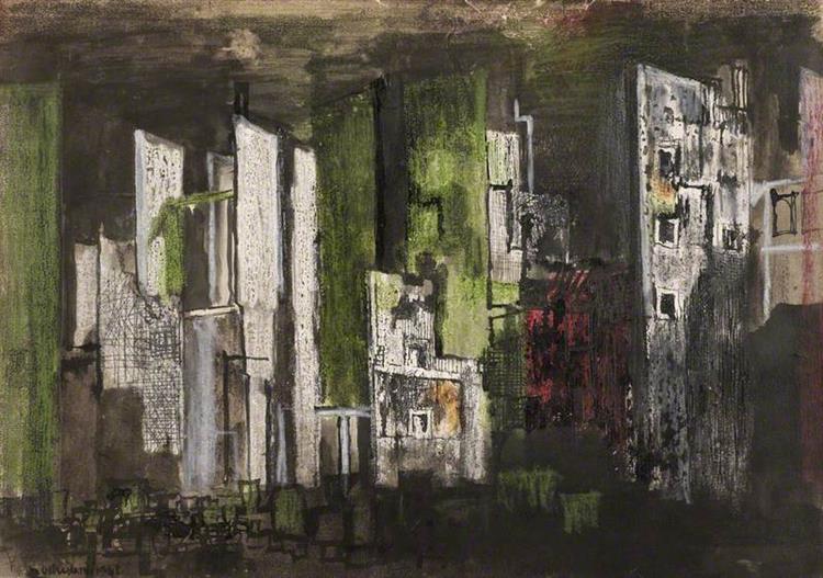 Devastation, 1941, City, Panorama of Ruin, 1941 - Graham Sutherland