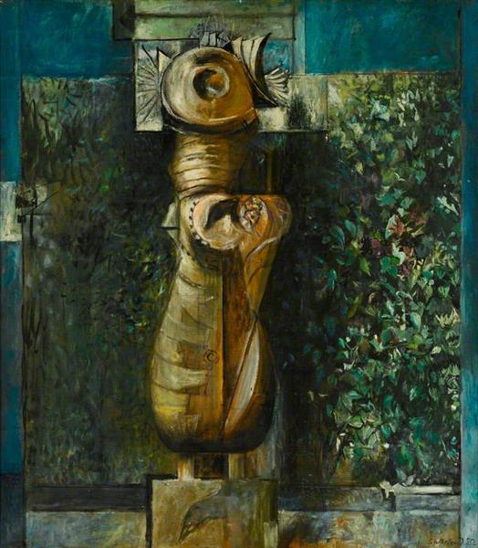 Standing Form Against a Hedge, 1950 - Graham Sutherland