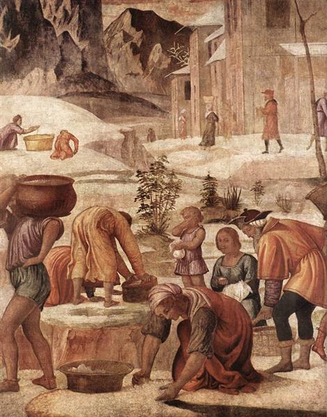 The Gathering of the Manna - Bernardino Luini