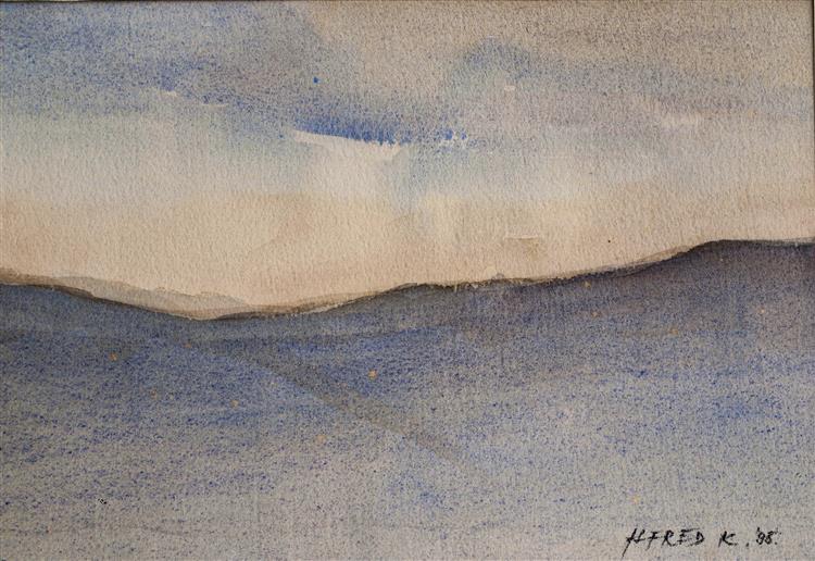 The horizon in the summer evening, 1995 - Альфред Фредді Крупа